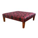 Large Purple Kilim Footstool